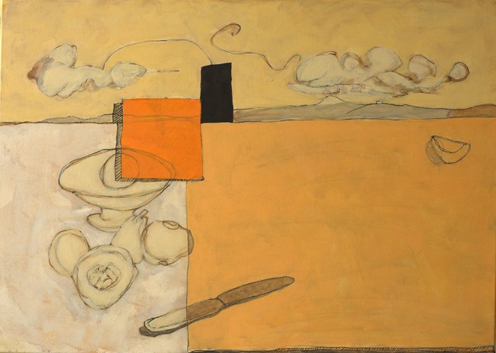 Vie suspendue I-50x70 - huile sur toile